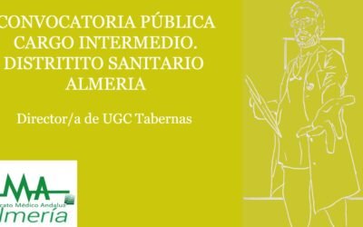 DISTRITITO SANITARIO ALMERIA: CONVOCATORIA PÚBLICA CARGO INTERMEDIO. Director/a de UGC Tabernas