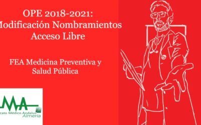 OPE 2018-2021: MODIFICACIÓN NOMBRAMIENTOS FEA Medicina Preventiva y Salud Pública Acceso Libre