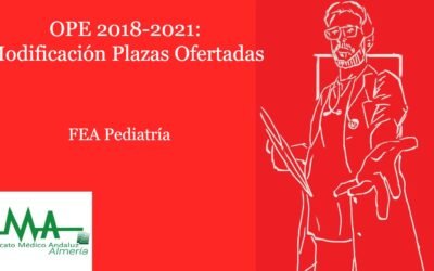 OPE 2018 – 2021. CORRECCION ERRORES Plazas que se ofertan. FEA Pediatría.