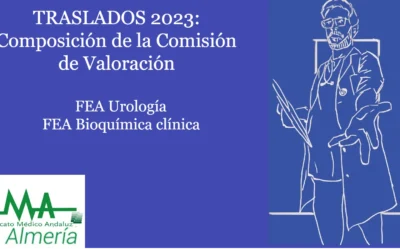 TRASLADOS 2023: composición de la Comisión de Valoración. FEA Urología y Bioquímica clínica.