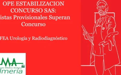 OPE ESTABILIZACION CONCURSO: RESOLUCIÓN COMPLETA y LISTAS PROVISIONALES SUPERAN CONCURSO. FEA Urología y Radiodiagnostico.