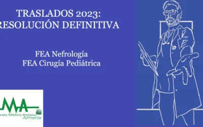 TRASLADOS 2023 RESOLUCIÓN DEFINITIVA Facultativo/a Especialista de Nefrología y Cirugía Pediátrica.