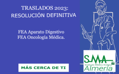 TRASLADOS 2023 RESOLUCIÓN DEFINITIVA Facultativo/a Especialista de Aparato Digestivo y Oncología Médica.