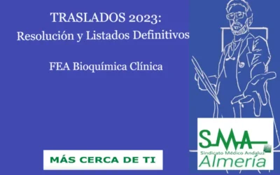 TRASLADOS 2023 RESOLUCIÓN DEFINITIVA Facultativo/a Especialista de Bioquímica Clínica.