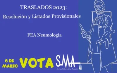 TRASLADOS 2023: Resolución Provisional y Listado provisional. FEA Neumología.