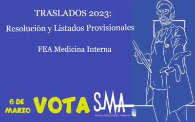 TRASLADOS 2023: Resolución Provisional y Listado provisional. FEA Medicina Interna.