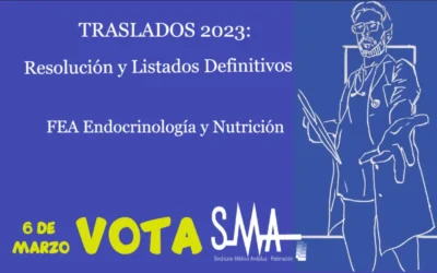 TRASLADOS 2023 RESOLUCIÓN DEFINITIVA Facultativo/a Especialista de Endocrinología y Nutrición.