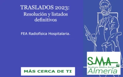 TRASLADOS 2023 RESOLUCIÓN DEFINITIVA Facultativo/a Especialista de Radiofísica Hospitalaria.