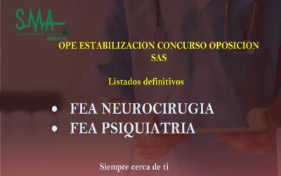 OPE ESTABILIZACION CONCURSO OPOSICION SAS. LISTAS DEFINITIVAS.