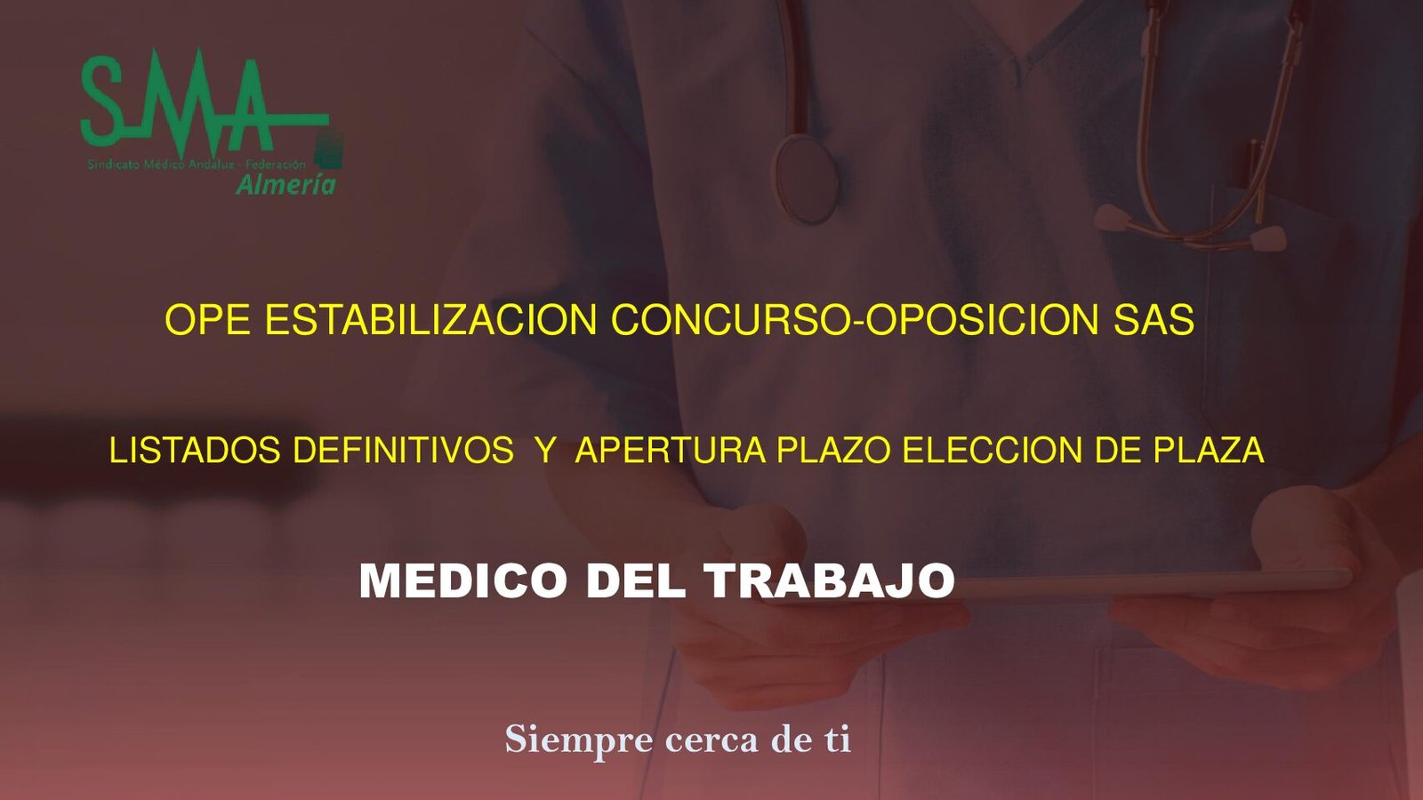 OPE ESTABILIZACION CONCURSO-OPOSICION CENTROS SAS                                                                                                              LISTAS DEFINITIVAS Y PETICION DE DESTINO