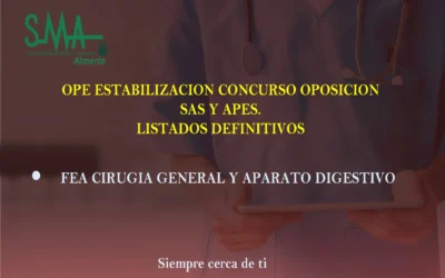 OPE ESTABILIZACION CONCURSO OPOSICION SAS Y APES. LISTAS DEFINITIVAS.