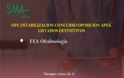 OPE ESTABILIZACION CONCURSO OPOSICION APES.                                                                                                              LISTAS DEFINITIVAS Y PETICION DE DESTINO