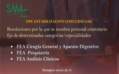 OPE ESTABILIZACION CONCURSO SAS . Nombramientos y apertura de plazo para solicitar destinos.