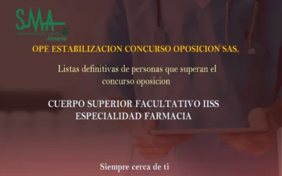 OPE ESTABILIZACION CONCURSO OPOSICION SAS. LISTAS DEFINITIVAS.