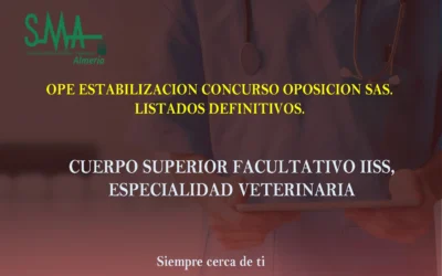 OPE ESTABILIZACION CONCURSO OPOSICION SAS. LISTAS DEFINITIVAS.