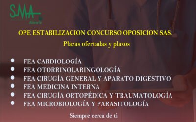 OPE ESTABILIZACION CONCURSO-OPOSICION CENTROS SAS. PLAZAS OFERTADAS Y SOLICITUD DE DESTINO