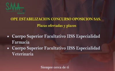 OPE ESTABILIZACION CONCURSO-OPOSICION CENTROS SAS. PLAZAS OFERTADAS Y SOLICITUD DE DESTINO