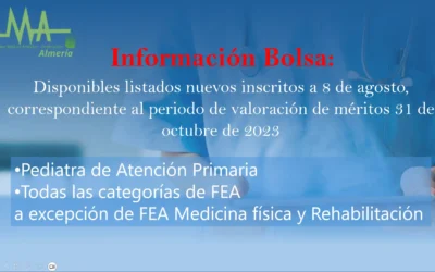 BOLSA SAS: Disponible listado nuevos inscritos a 31 de Octubre (corte 2022-2023)