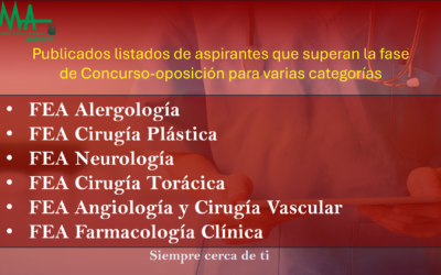 OPE 2025: Publicados listados de aspirantes que superan la fase de concurso-oposición para VARIAS CATEGORIAS