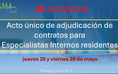 Acto unico de adjudicación Contratos para Especialistas Internos residentes