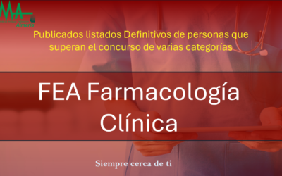 OPE 2025: Publicados listados Definitivas de aspirantes que superan la fase de concurso-oposición para FEA Farmacología Clínica