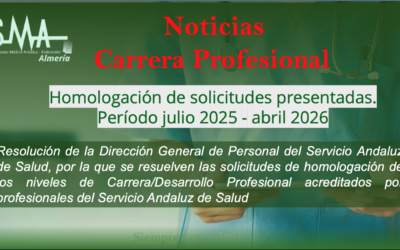 Noticias: CARRERA PROFESIONAL: Publicados Listados De Homologacion de solicitudes presentadas. Periodo Julio 2025- Abril 2026
