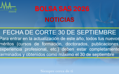 BOLSA SAS: Fecha de corte 30 de septiembre.